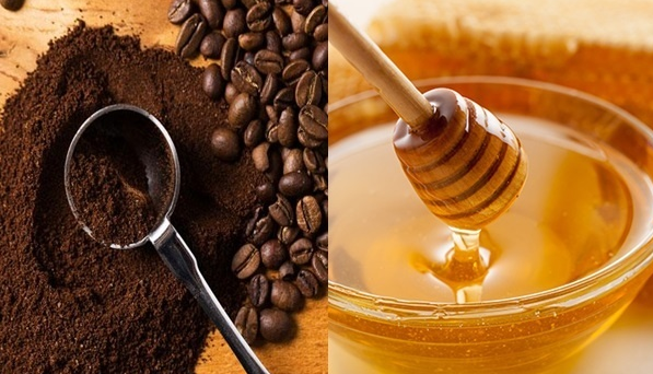Cà phê pha với mật ong