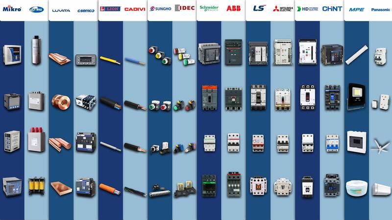 Các thương hiệu thiết bị điện do Huỳnh Lai cung cấp