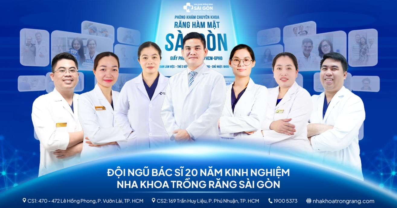 Đội ngũ bác sĩ tại Nha Khoa Trồng Răng Sài Gòn với hơn 20 năm kinh nghiệm